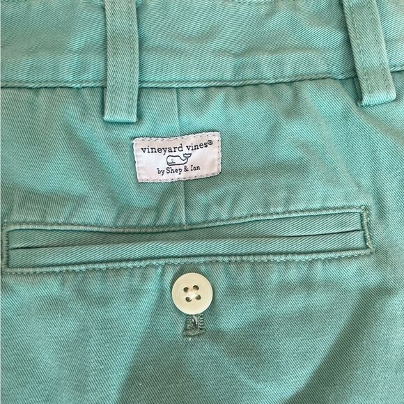 Vineyard Vines By Shep and Ian Club Short Cotton Twill Mens Size 38 in Sea Green - Picture 5 of 10